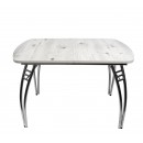 Стол ВВР Раздвижной пластиковый Бискайская сосна/паук 110-150/70